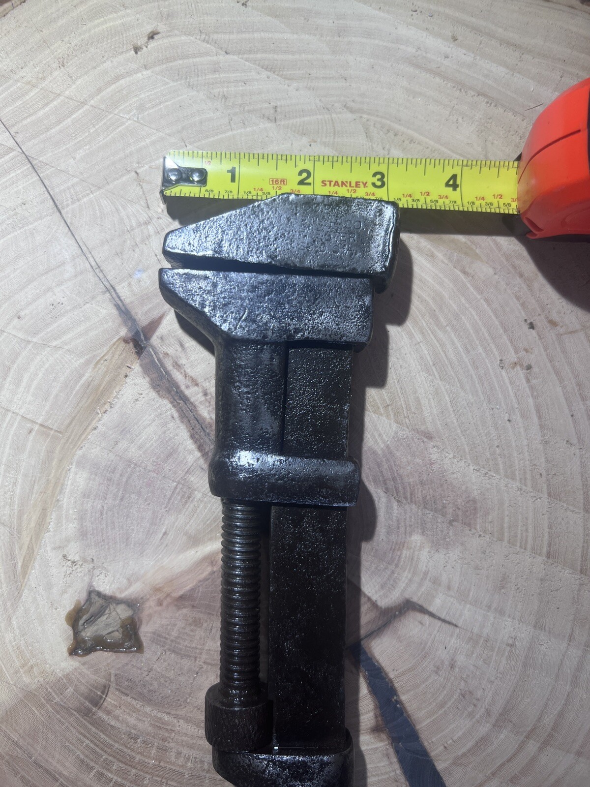 COES Railroad Pipe Wrench Worchester, Mass Made in USA Monkey Wrench Vintage