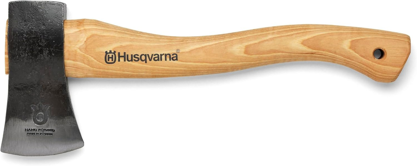 Husqvarna Hatchet, Small Axe with Leather Sheath and Hickory Handle, Ideal Small