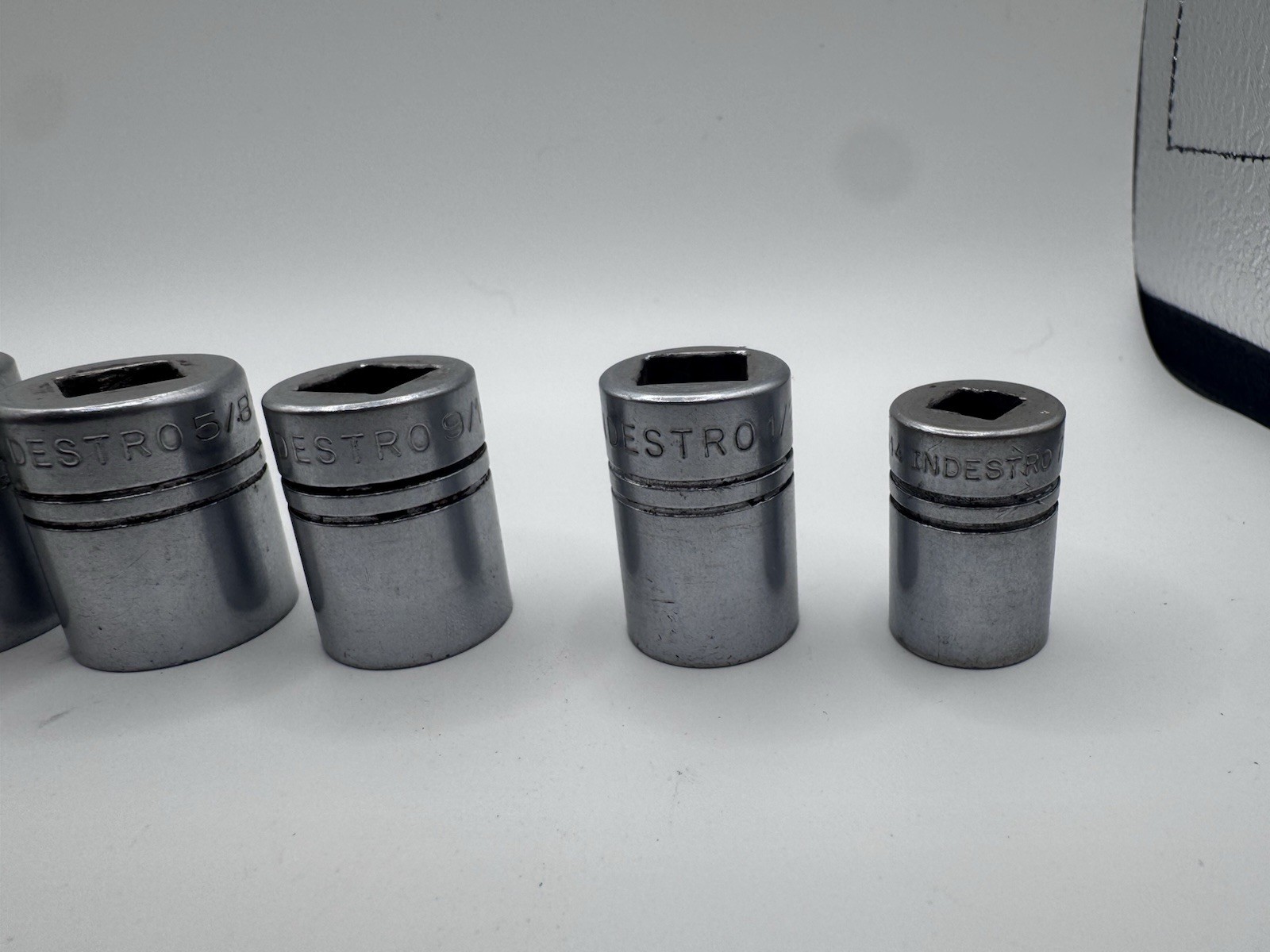 Vintage Indestro USA 6072 1/4” Ratchet; Socket Lot 3/8 And 1/4 Drive; Wrench