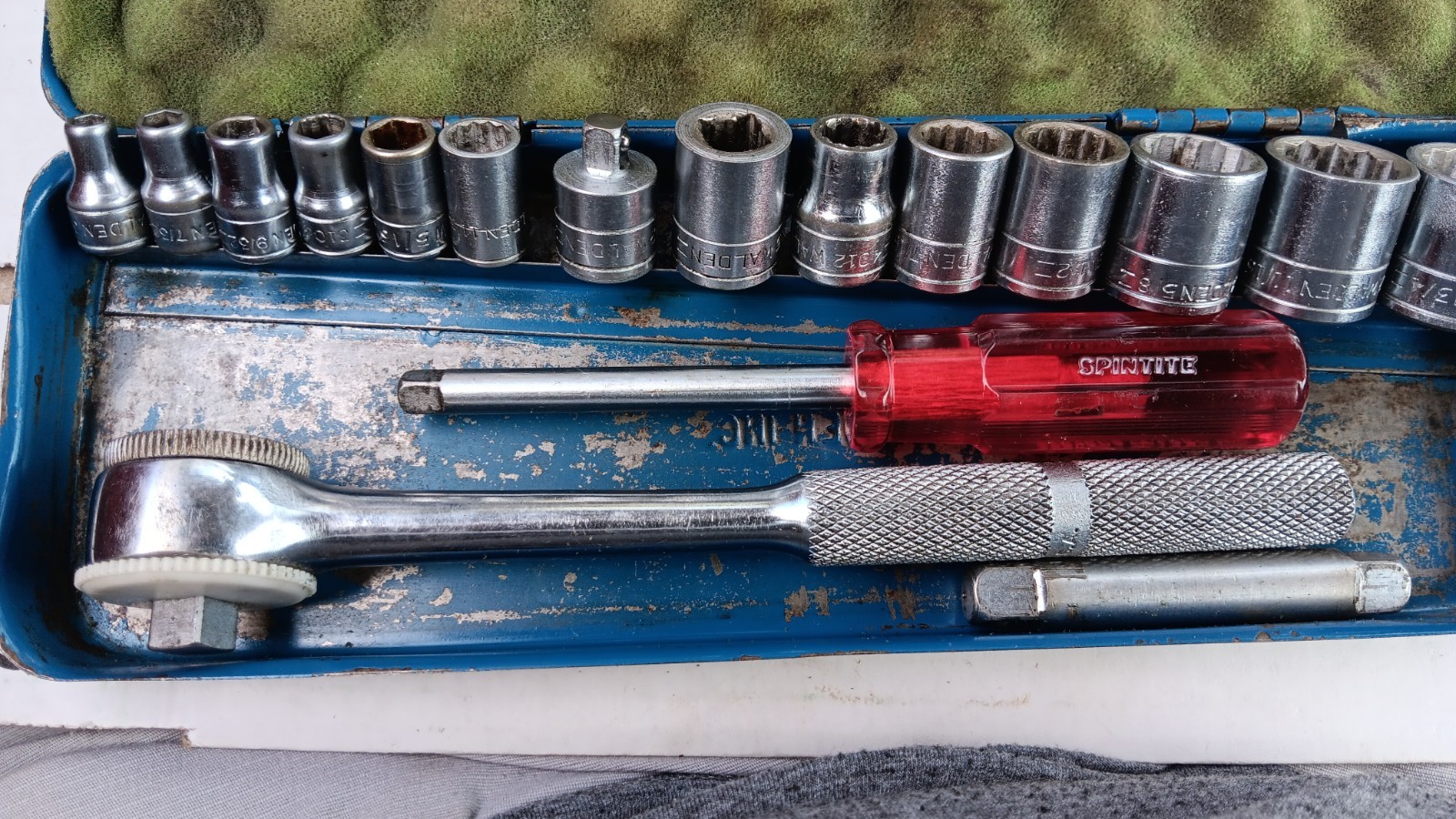 Vintage Steven Walden 4051 Ratchet Socket Set 3/8″ & 1/4″ Drive