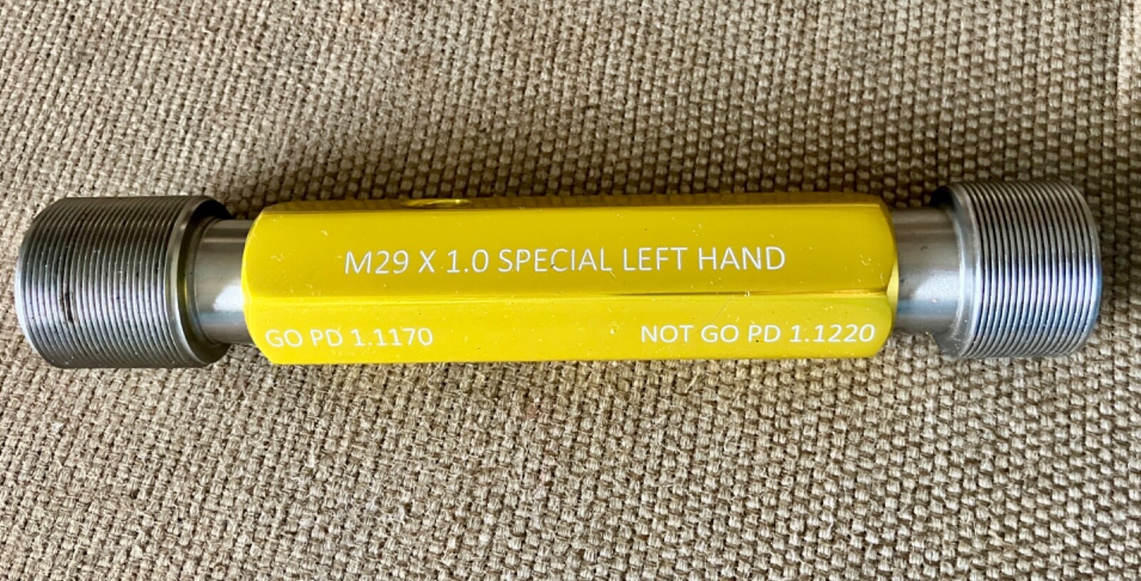 Swanson M29 x 1.0 Special Left Hand Thread Plug Gage GO 1.1170 NOT GO 1.1220