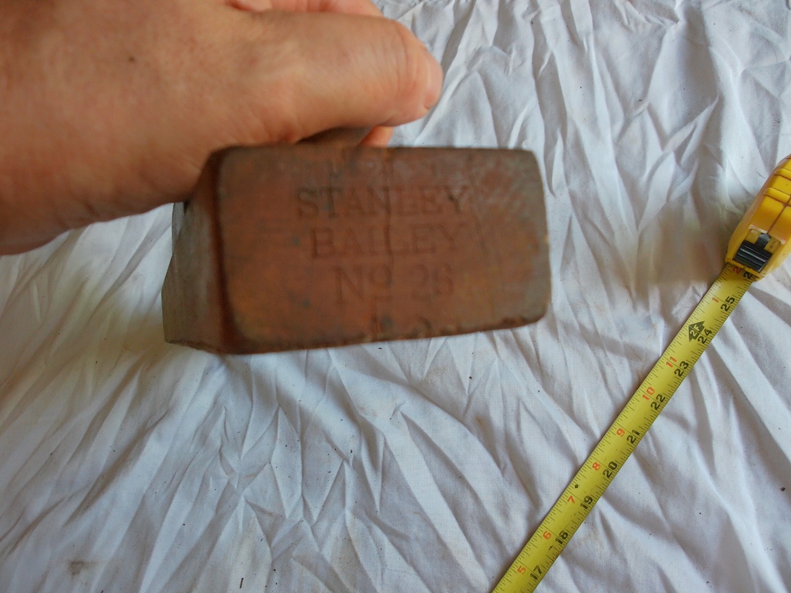 Vintage Wood Block Plane 15″ Long Stanley Bailey No. 26 Lot 26-27-O
