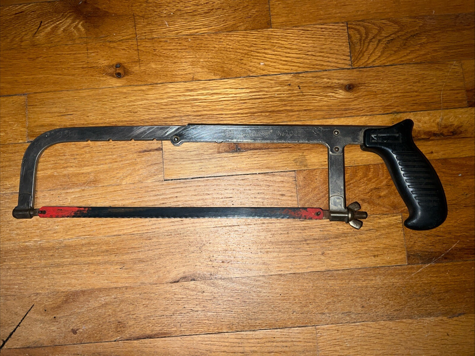 Vintage Millers Falls No. 1027 Adjustable Length Hacksaw Frame Made in USA