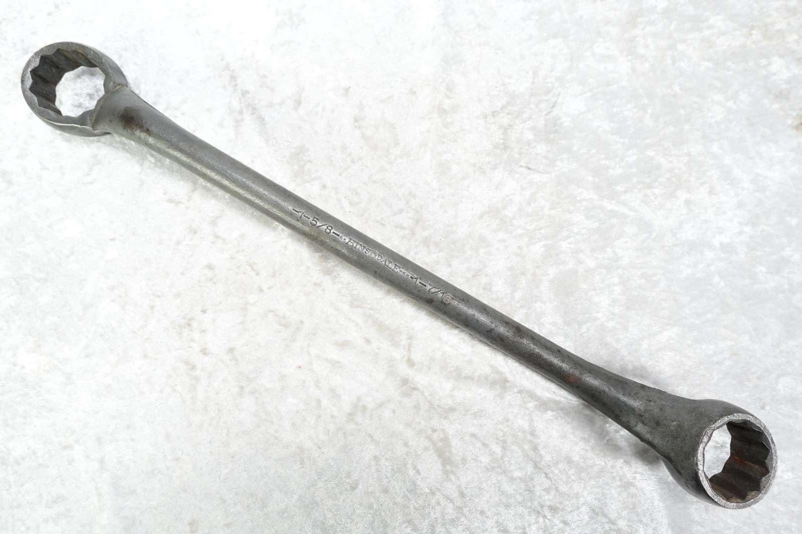 Vintage Hinsdale Double Box-End Round Handle 21″ Offset Wrench 1 5/8 & 1 7/16″