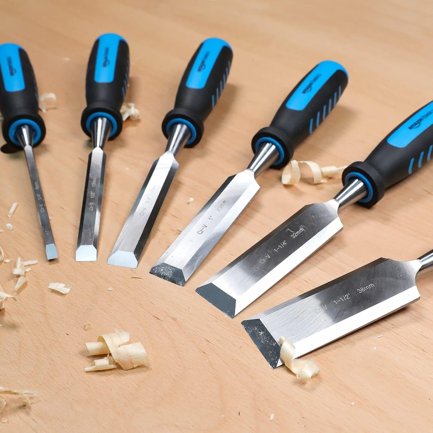 New 8-Piece Wood Carving Chisel Set with Honing Guide and Storage