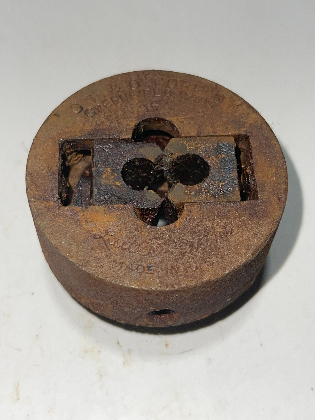 (Set Of 2) VINTAGE G.T.D. LITTLE GIANT 1/2” DIE HOLDER FOR 1/4-20 DIE USA