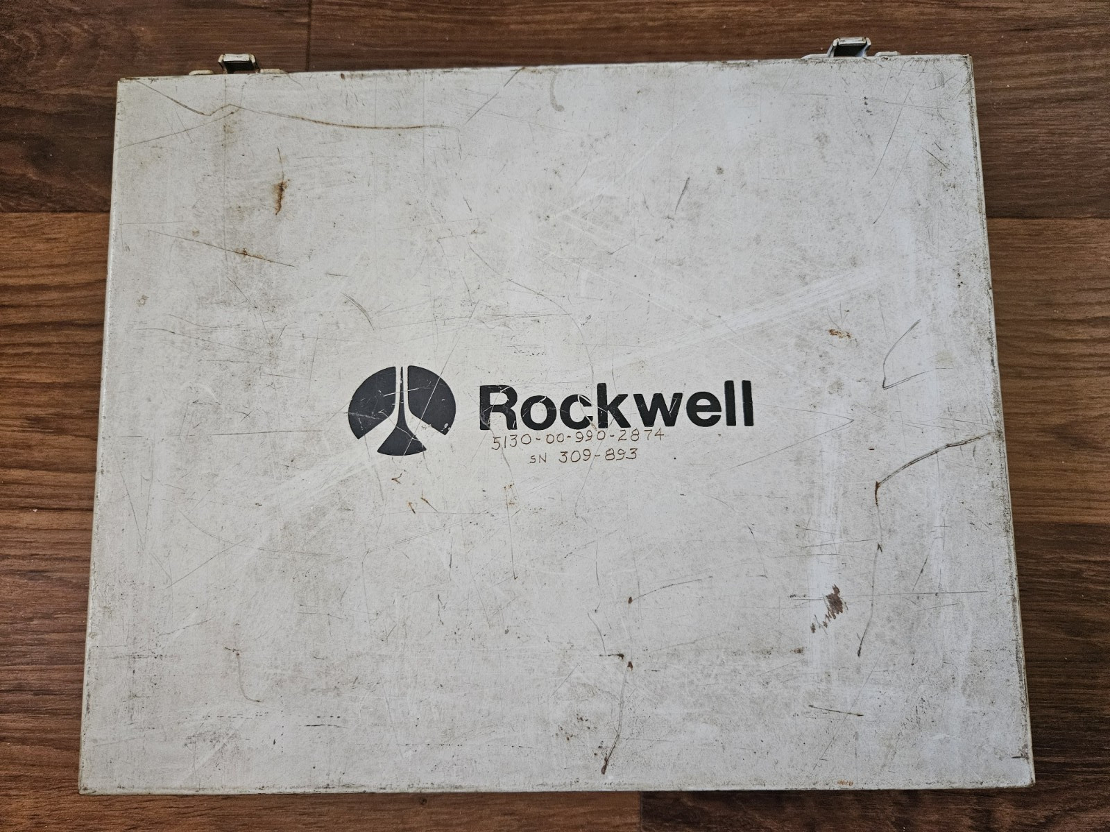 Vintage ROCKWELL Tools Metal Case Power Tool Storage Case 13″x10 1/2″ x 3 1/2″