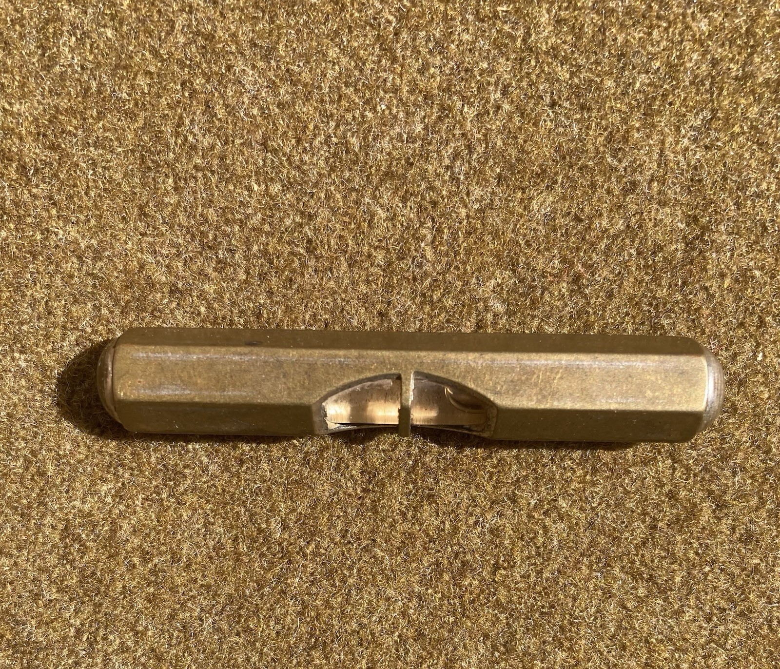 Vintage Brass Level Pocket Size Advertising Creamery Package Mfg. Co.