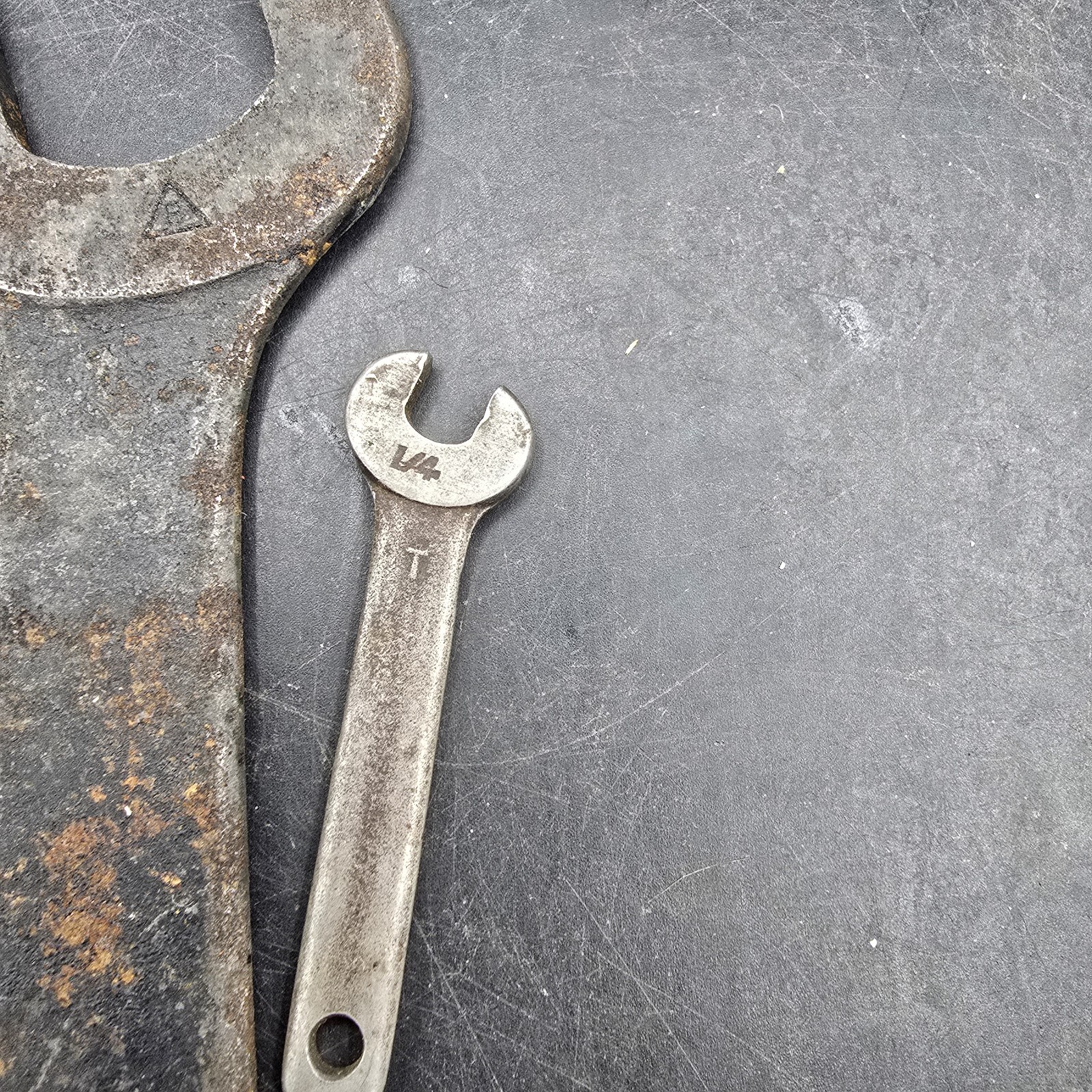 Vintage Jacobs K420N Stubby Thin Single Open End Collet Wrench, 1″ X 5-7/16″