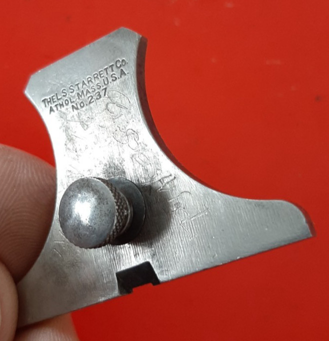 Vintage L. S. Starrett Athol USA No. 237 Depth Gage Owner Marks