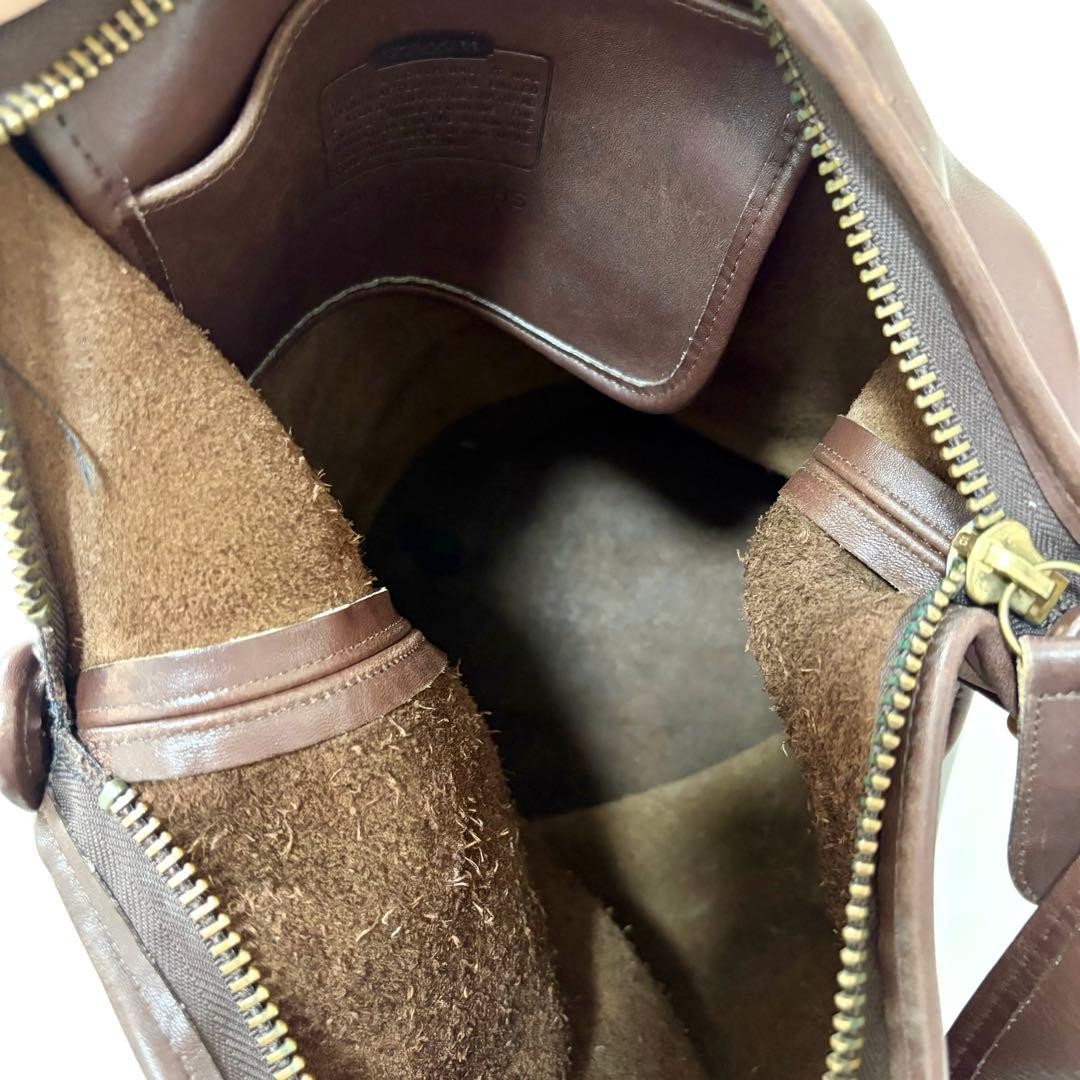 COACH One Shoulder Bag 9085 Brown Leather 31cm x 38cm x 21cm Used