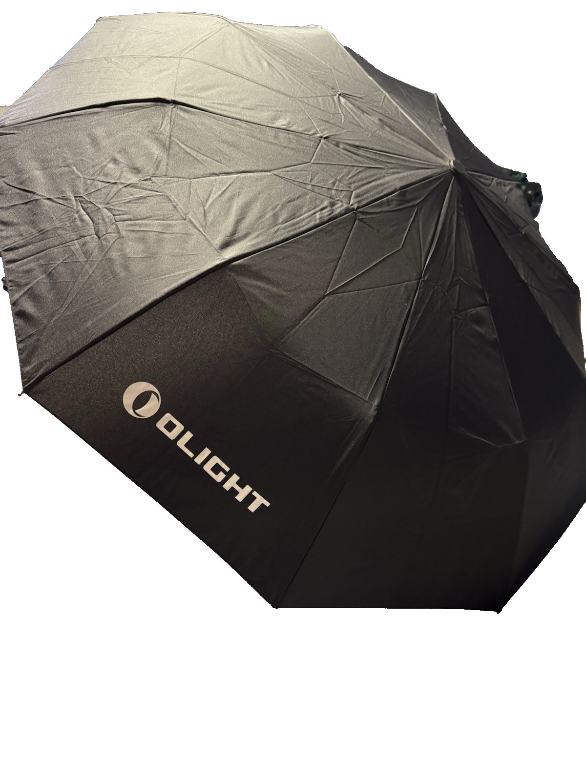Olight Black Compact Folding Umbrella Solid Pattern
