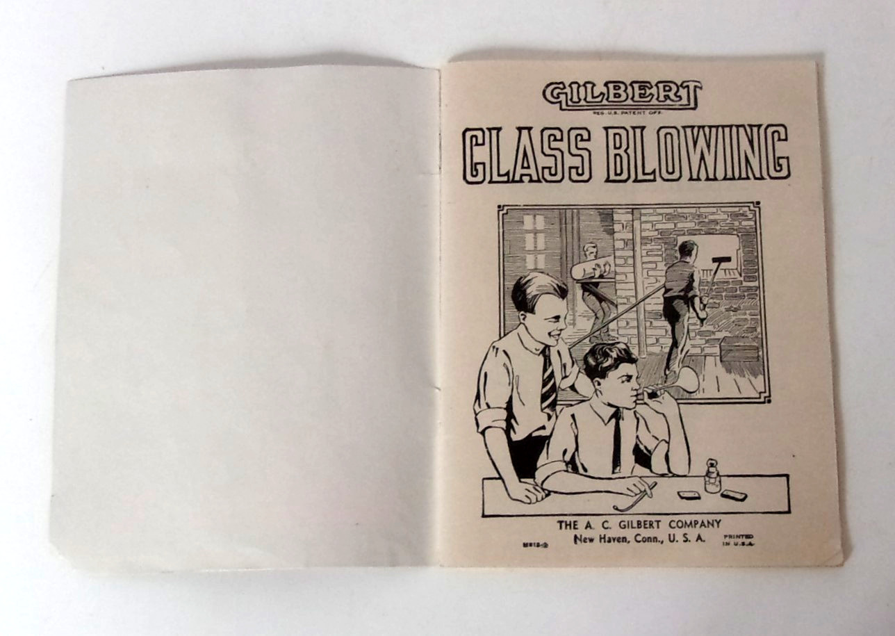 1909 AC Gilbert Co GLASS BLOWING Booklet
