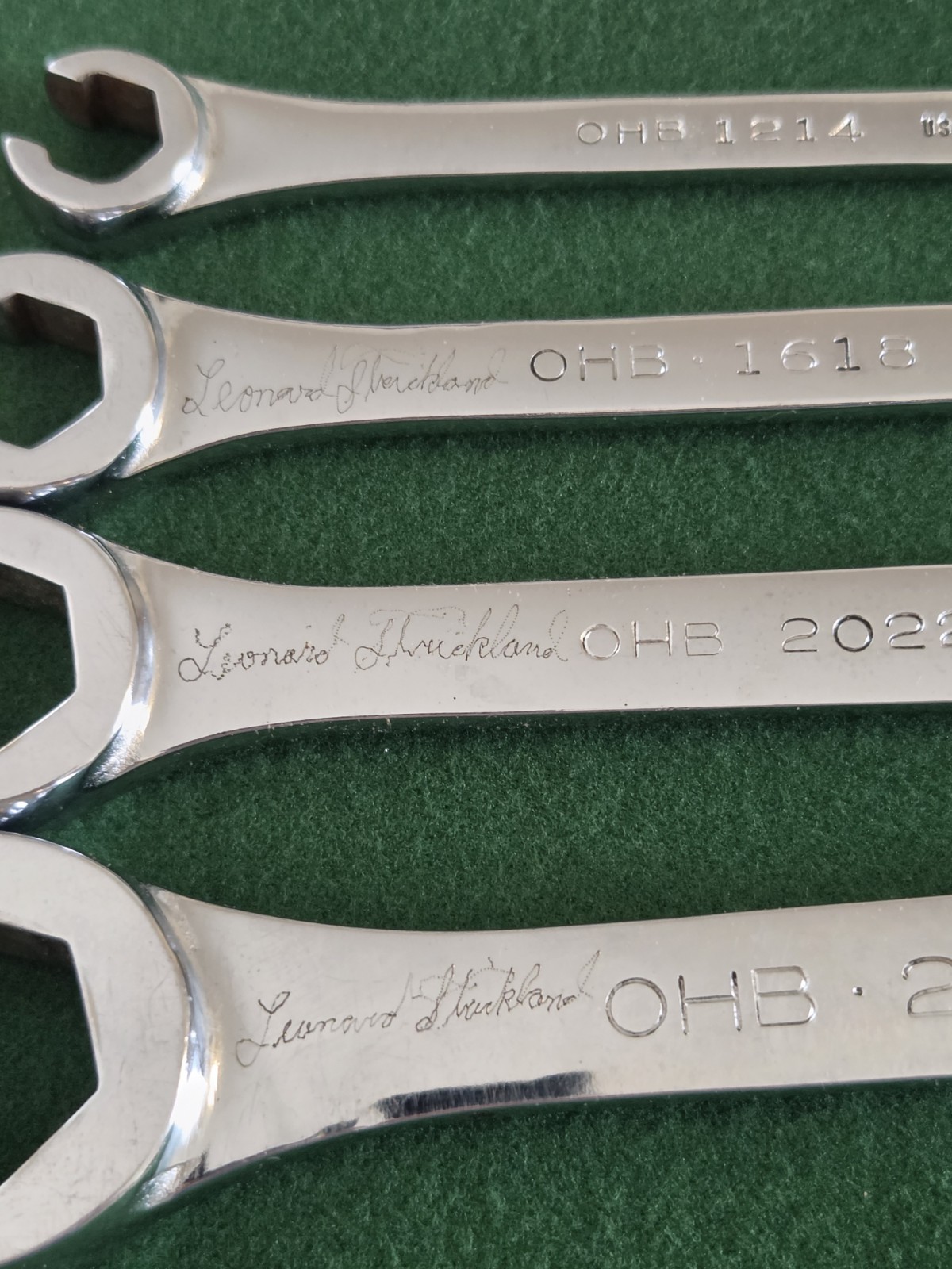 VINTAGE MAC TOOLS No.SOHB4K FLARE NUT WRENCH SET MADE IN USA