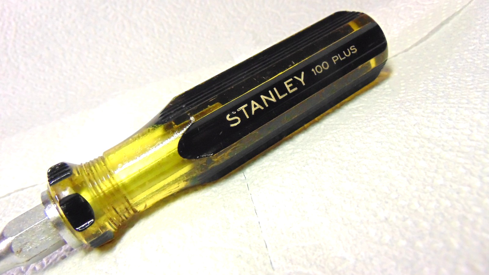 VINTAGE STANLEY 100 PLUS 1006-12 LONG 12″ SLOTTED SCREWDRIVER 3/8″ USA VERY NICE