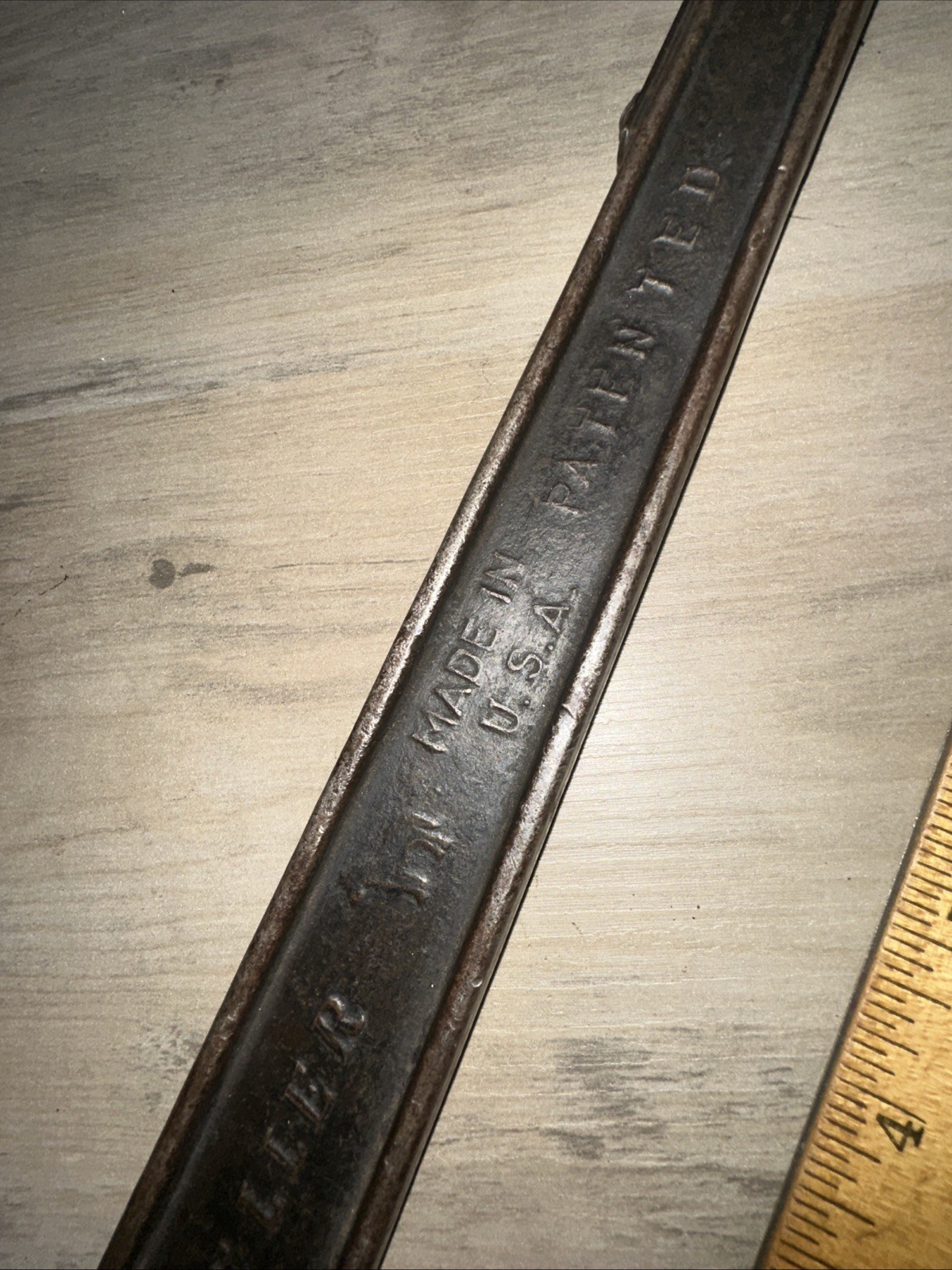 Vintage Heller Bros. Masterench 14”Adjustable Wrench USA Made Pat. 1920s