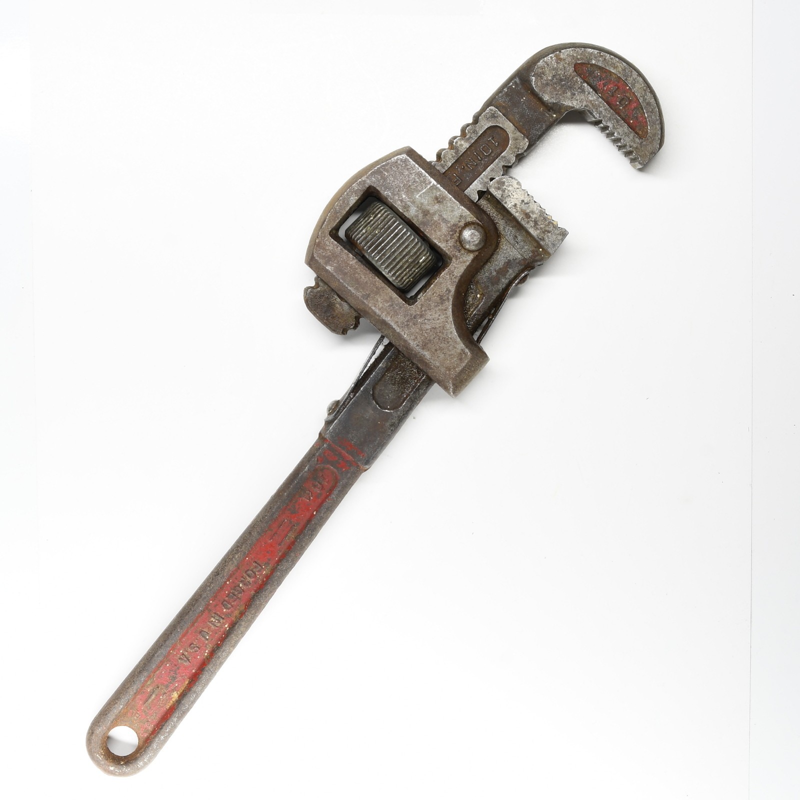 Vintage Dunlap 10in Monkey Wrench Adjustable Pipe Wrench Made in USA