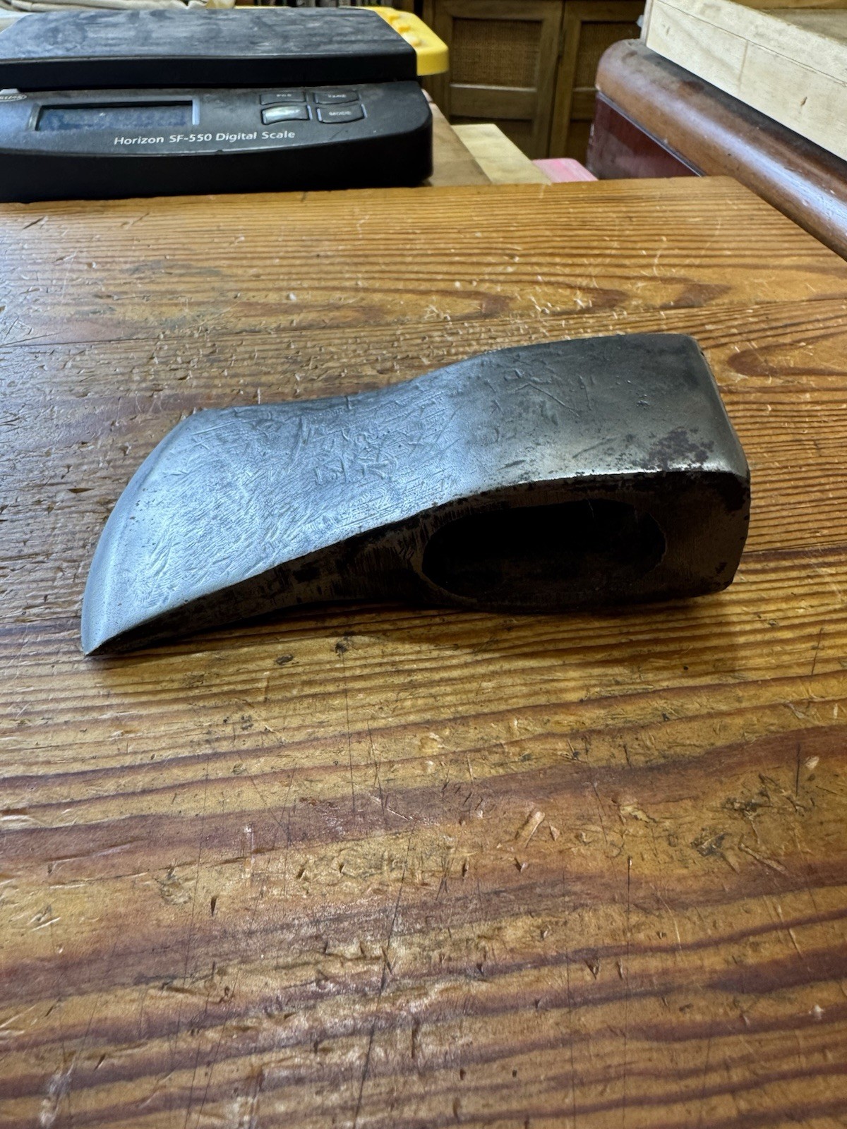 Vintage Thick Unmarked Hatchet Head 1-1/2” Eye 1lb 9oz (251)
