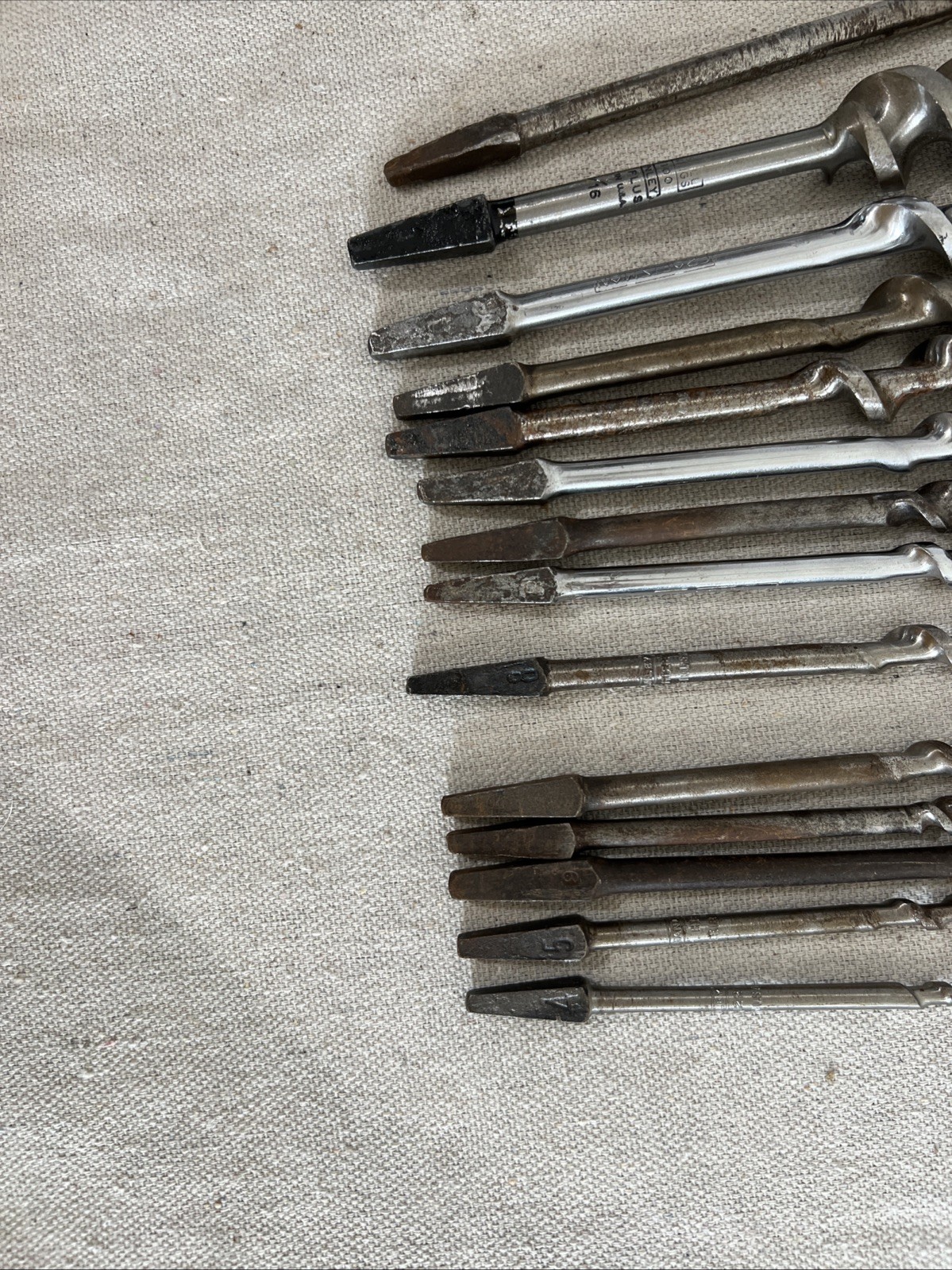 Vintage Drill Bits Various Set Of 14 Stanley, Craftsman, Irwin Made In USA