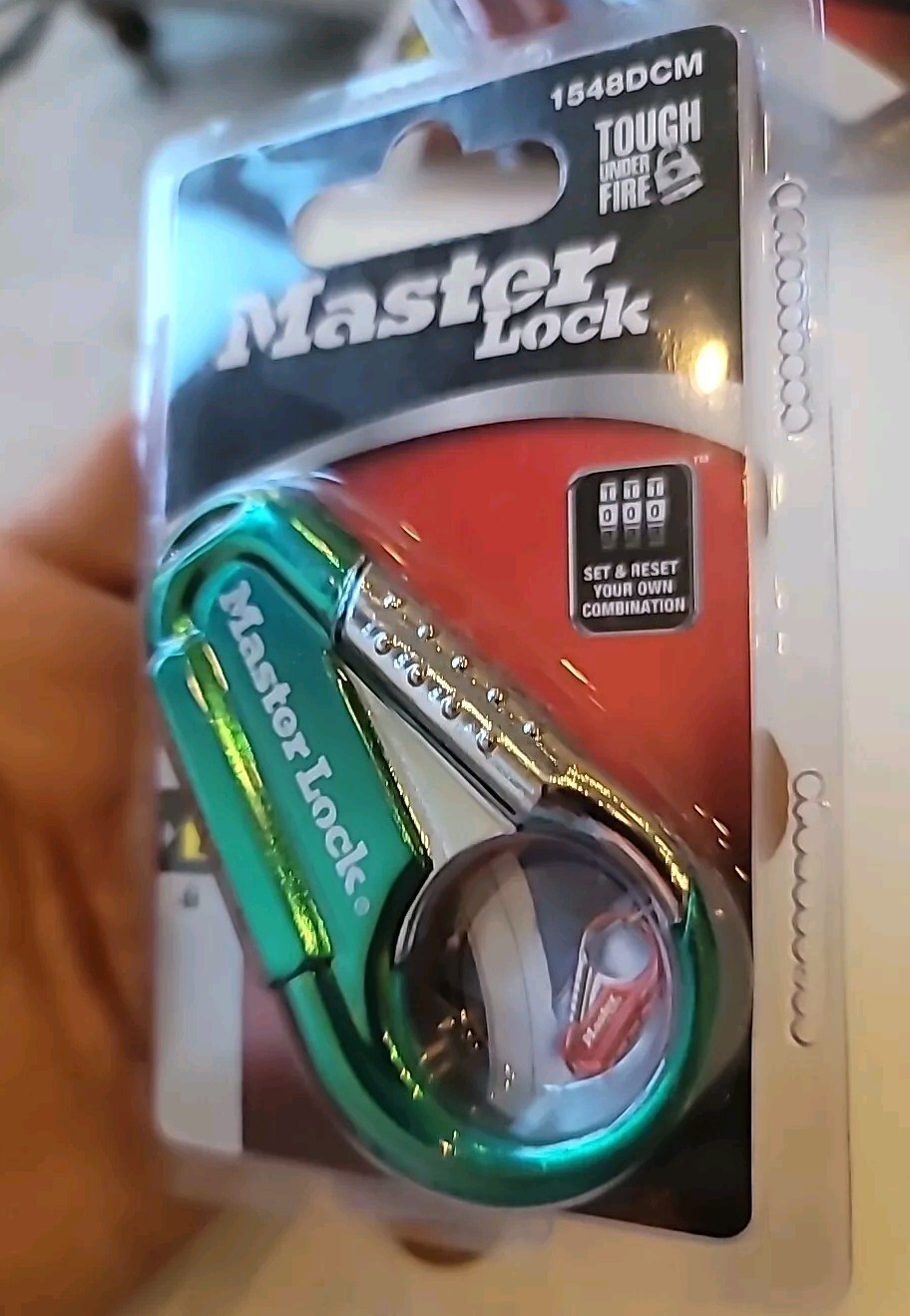 Master Lock Resettable Combination Padlock Backpack Luggage 1548DCM Green Misp