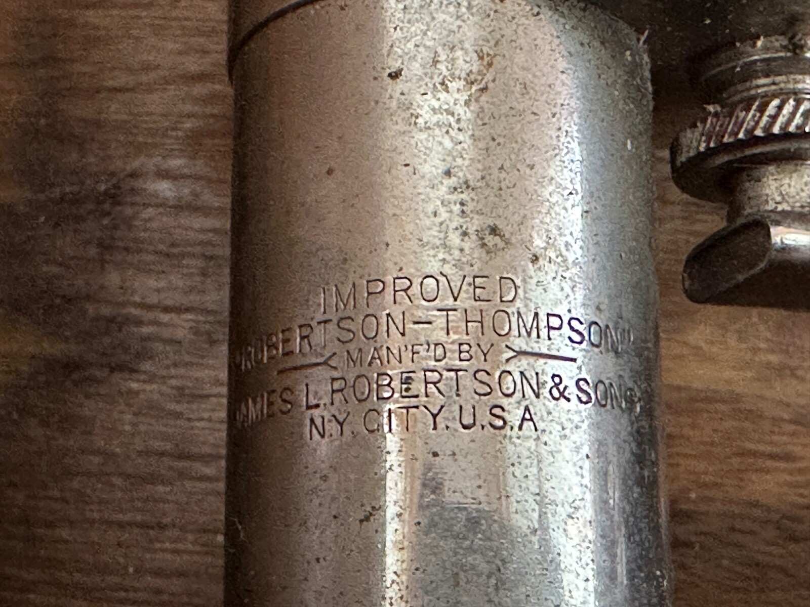 Antique Robertson Steam Engine Indicator, Circa 1906