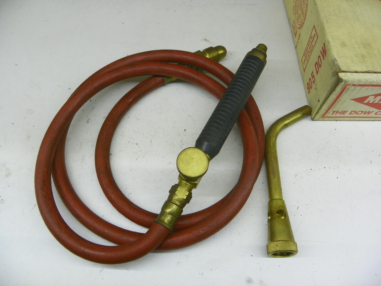 Vintage MAPP Air Torch Kit Dow Chemical Co. High Pressure Hose MA-211 Handle