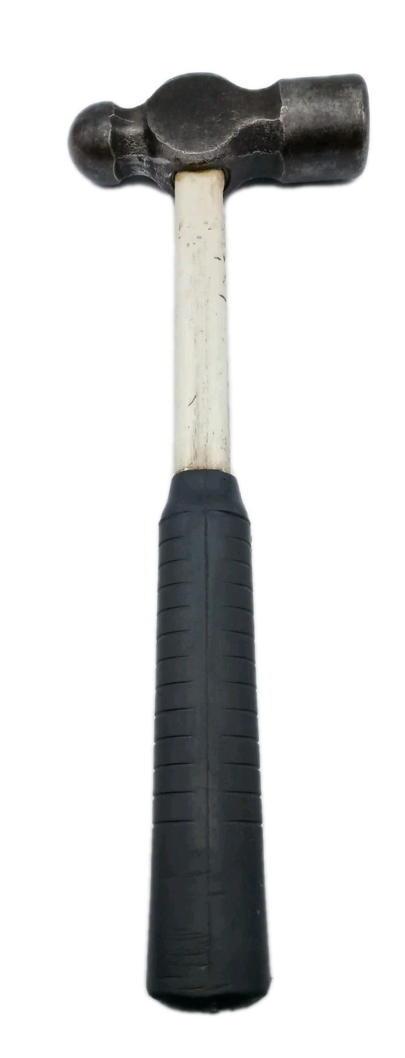 Vintage Super Duty 3 Pound Ball Peen Hammer with Fiberglass Handle & Rubber Grip