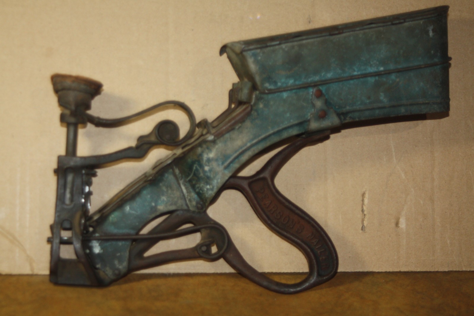 Vintage Pearson’s Nailer – Hammer Nail Gun- Pat Jan 26, 1882 1908 – Works Good