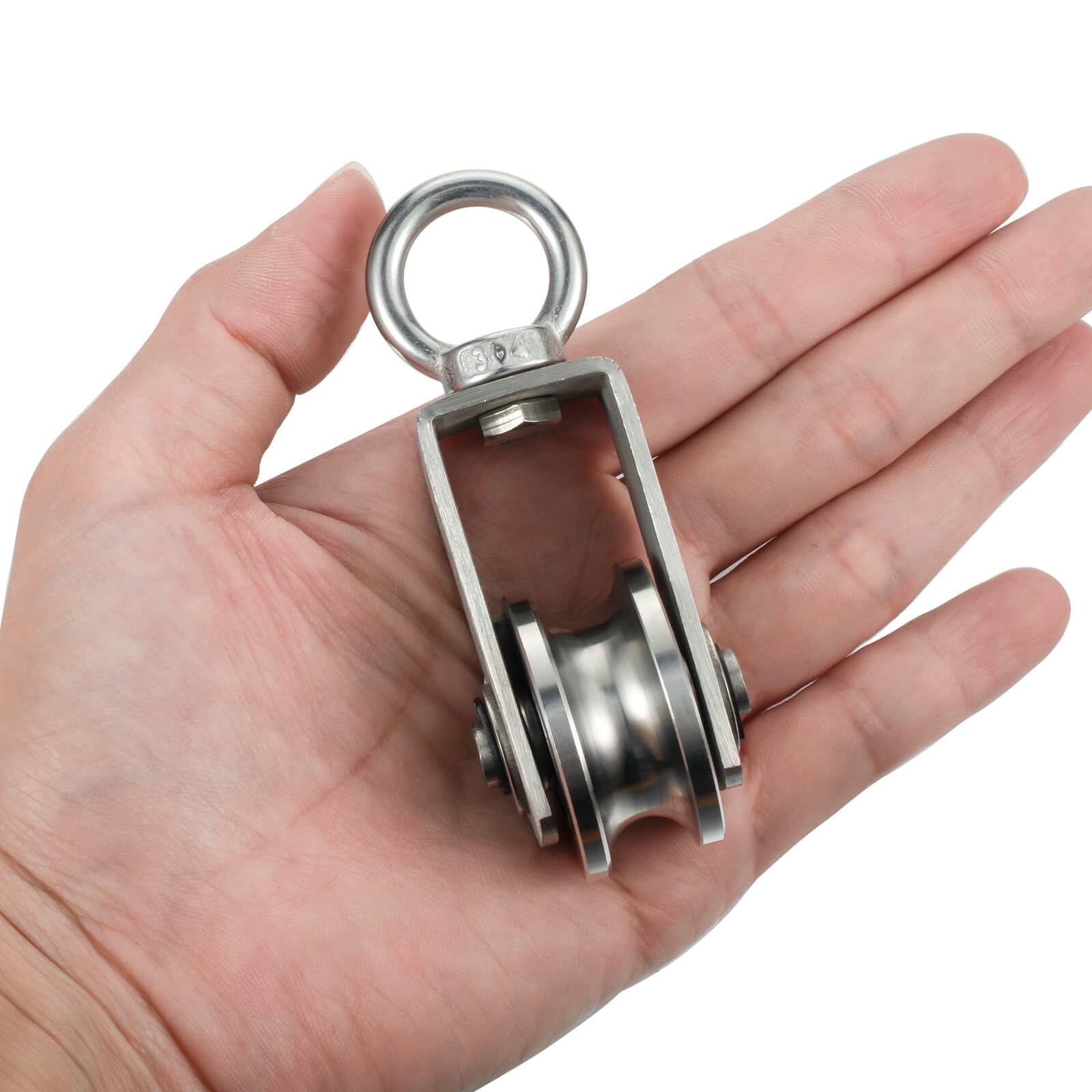 Cable Pulley Wheel Stainless Steel, Bearing Inside, Rope Pulley for Pulley Sy…