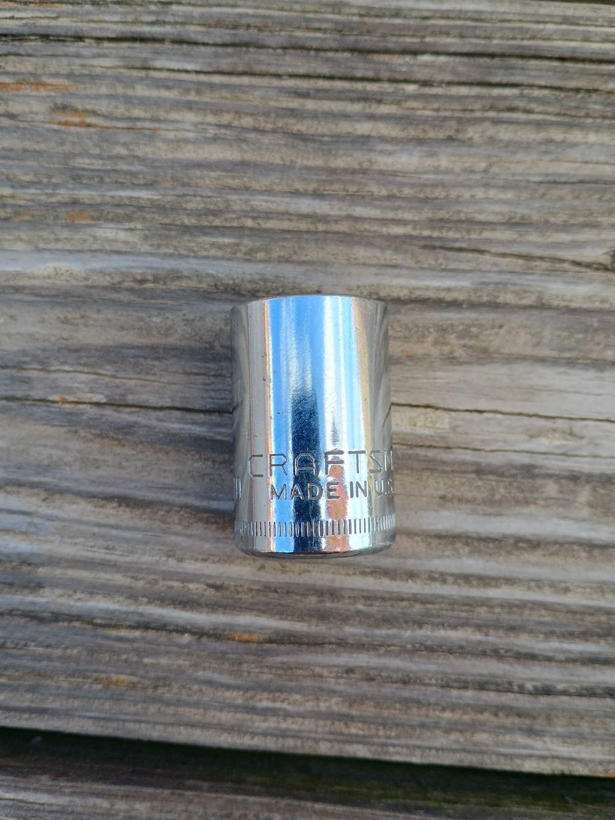 Vintage Craftsman 18mm 12 Point Shallow Socket 1/2″ Drive G 44267 USA