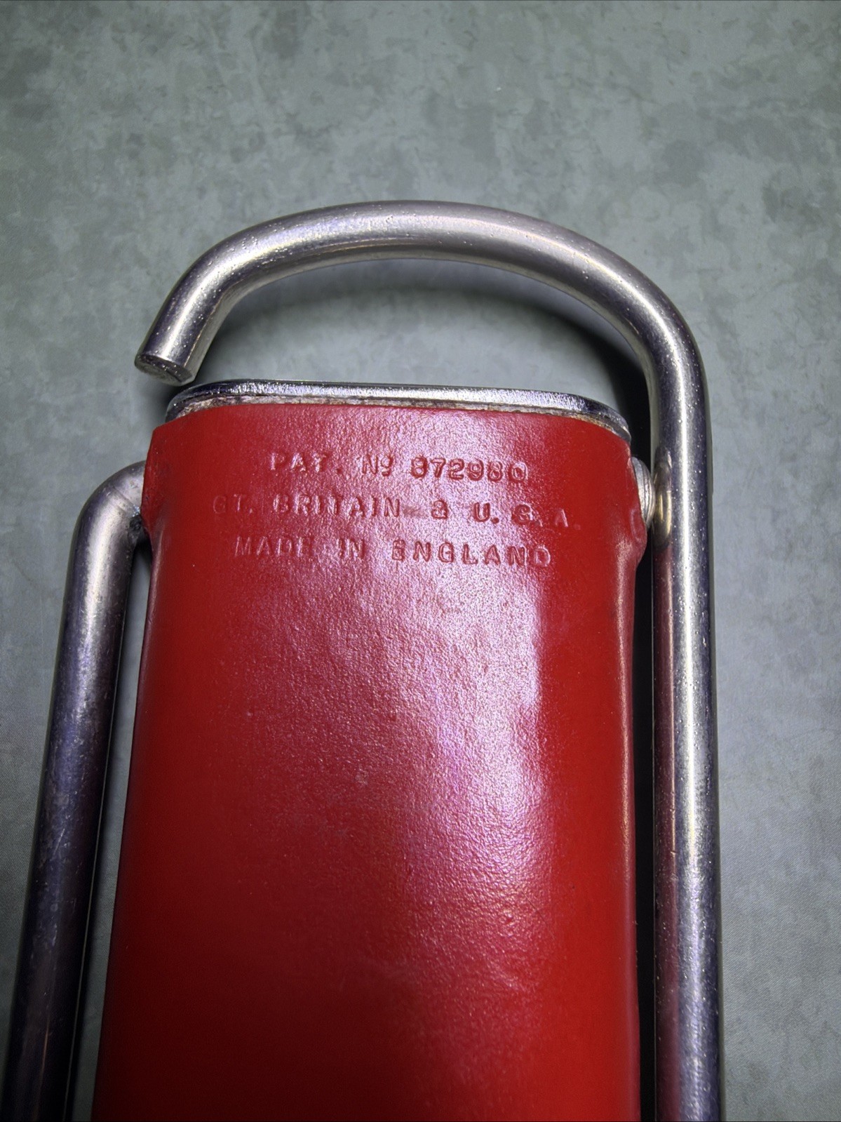Vintage 1950s Sky Weighs Pocket Travel Luggage Scale w Case, England Patented