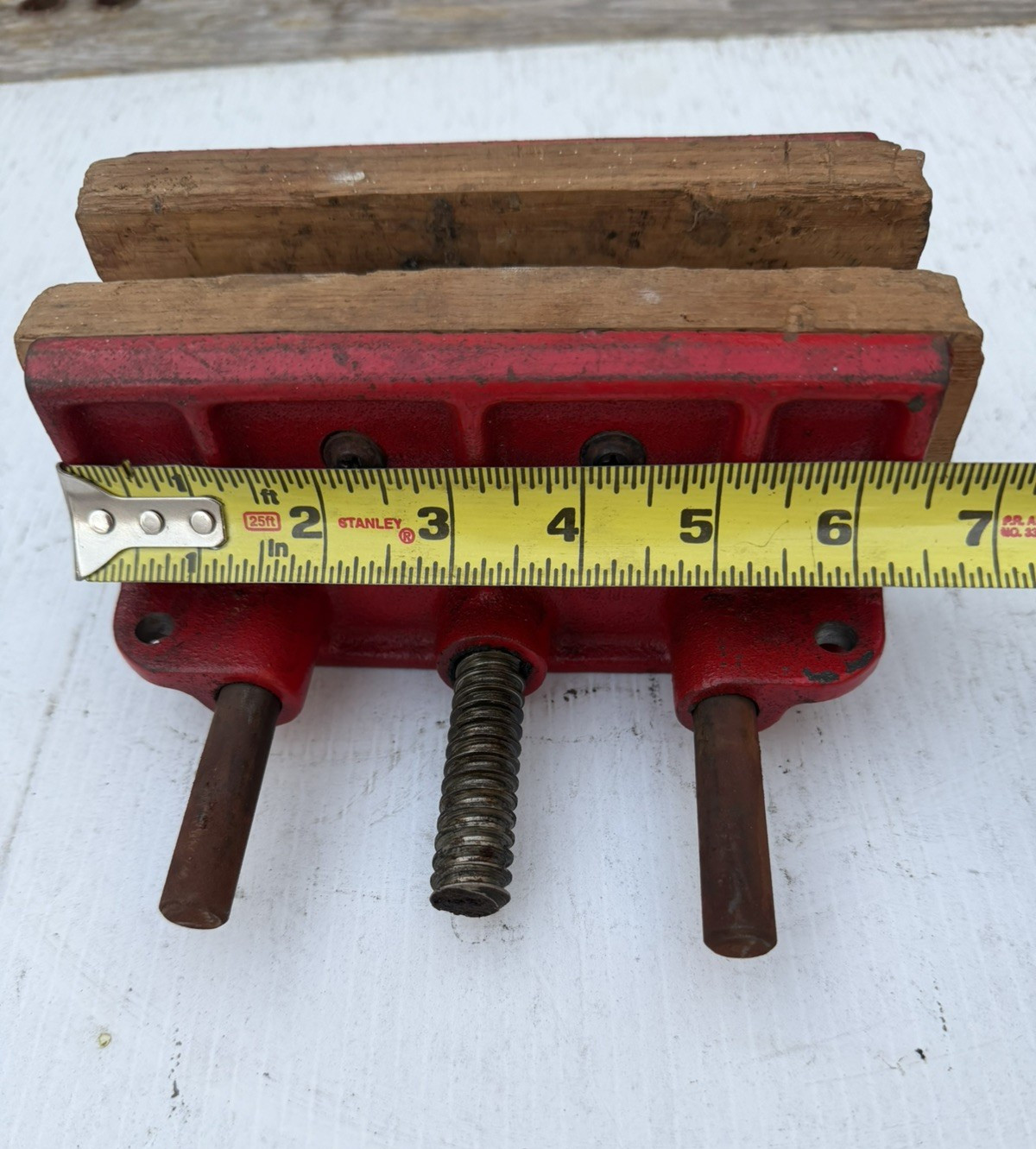 Vintage Columbian Woodcraft Vise #176, 6-1/2 inch Made in USA, Woodworkers vice