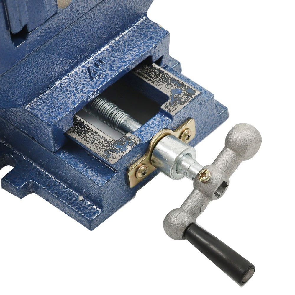 4″ Cross Drill Press Vise Slide Milling 2 Way Clamp Machine Heavy Duty