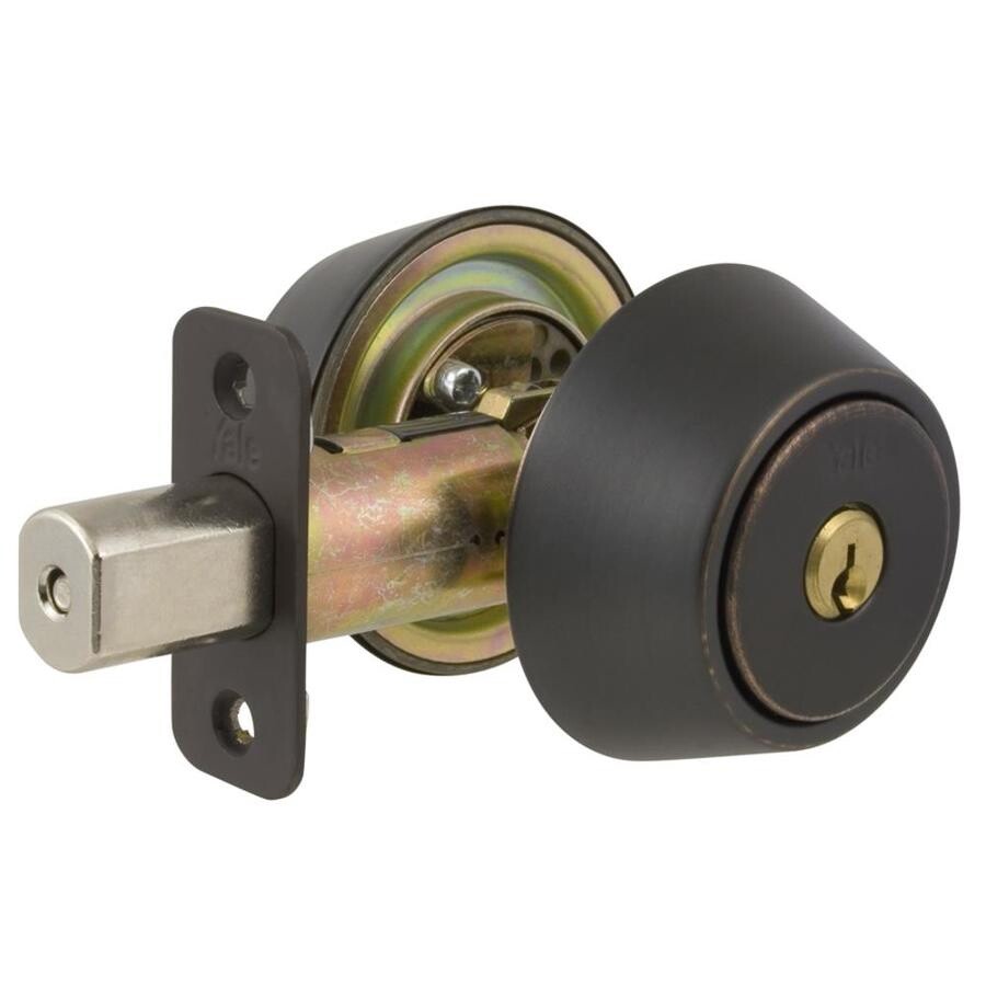 Yale collection Deadbolt single cylinder in oil rubbed bronze 