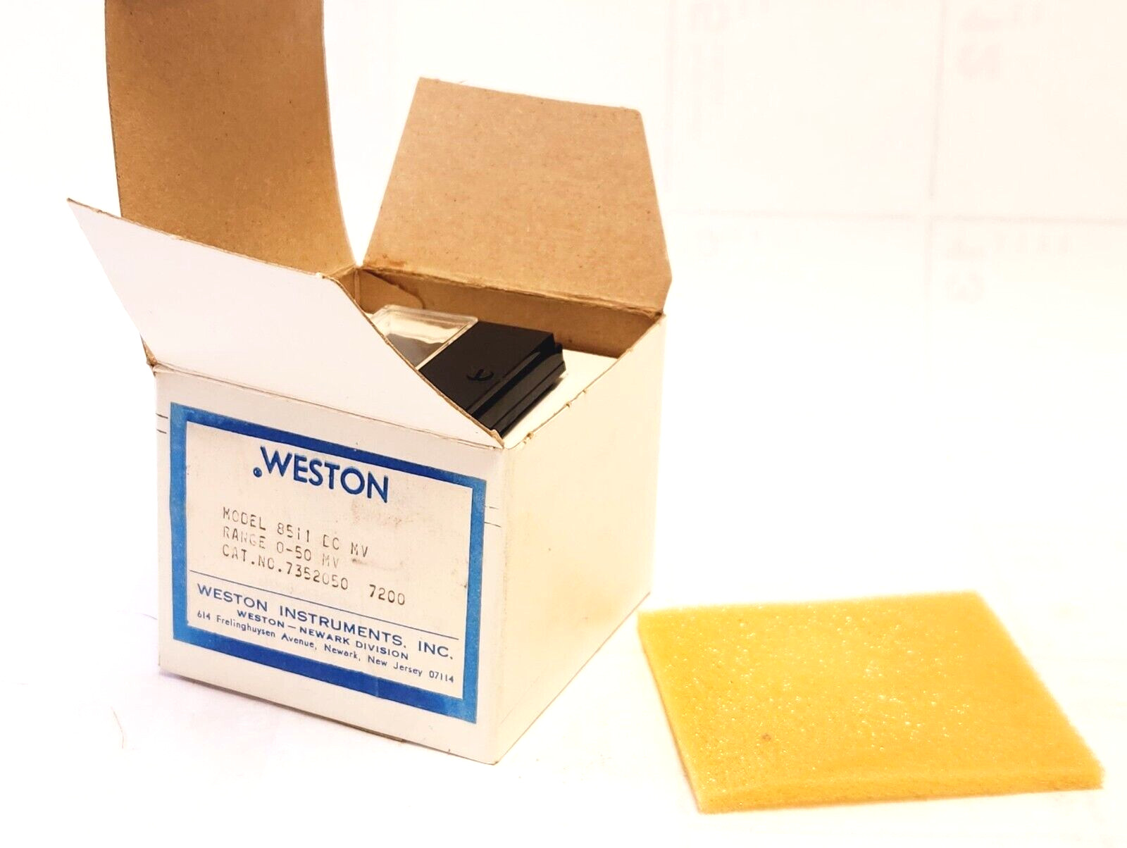 WESTON MODEL 8511, 0-50 DC MV *BLANK PANEL METER (NEW)