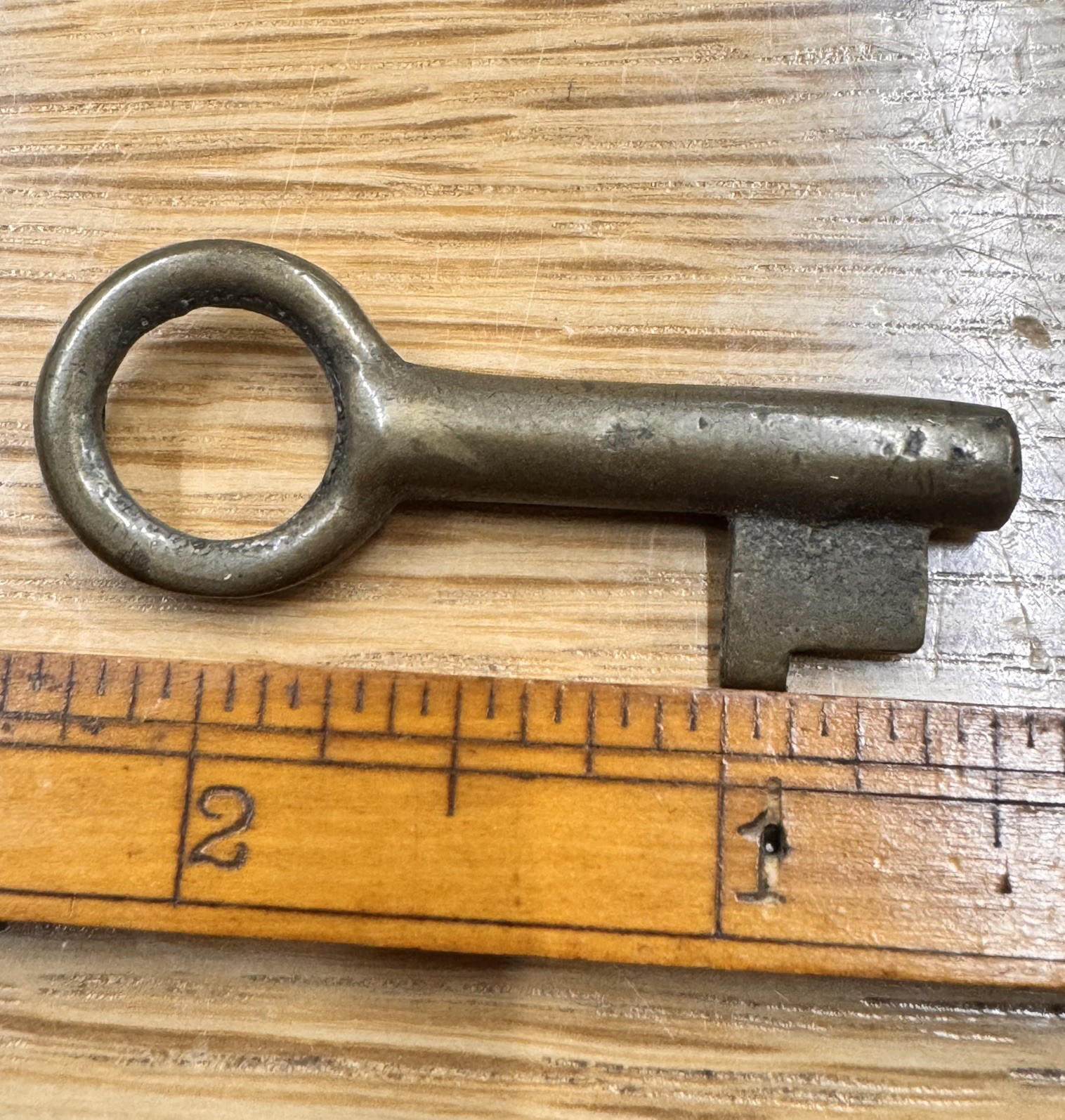 🌿 🗝️ VINTAGE BRASS SKELETON KEY GAMEWELL POLICE FIRE CALL BOX ? Trap key