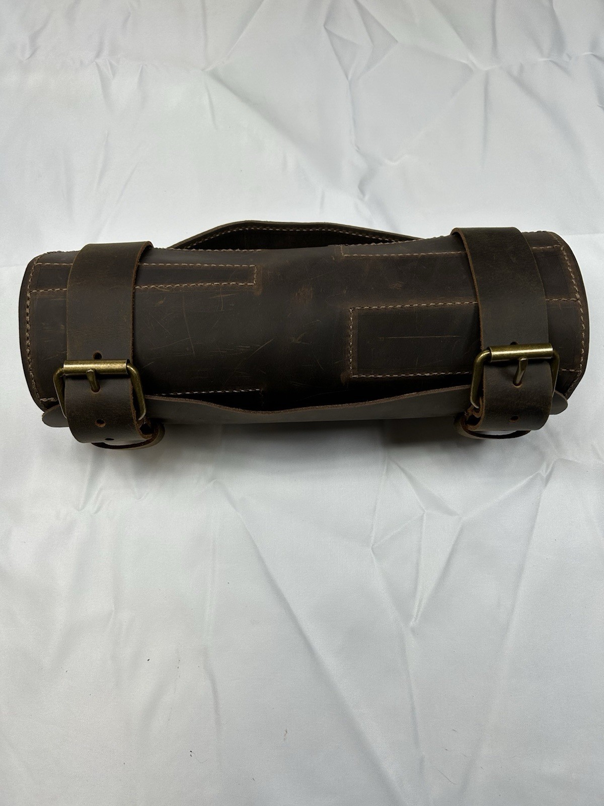 Japanese Bench Chisel (Oiire Nomi) Chisel Roll, Full Grain Leather. Holds 13.