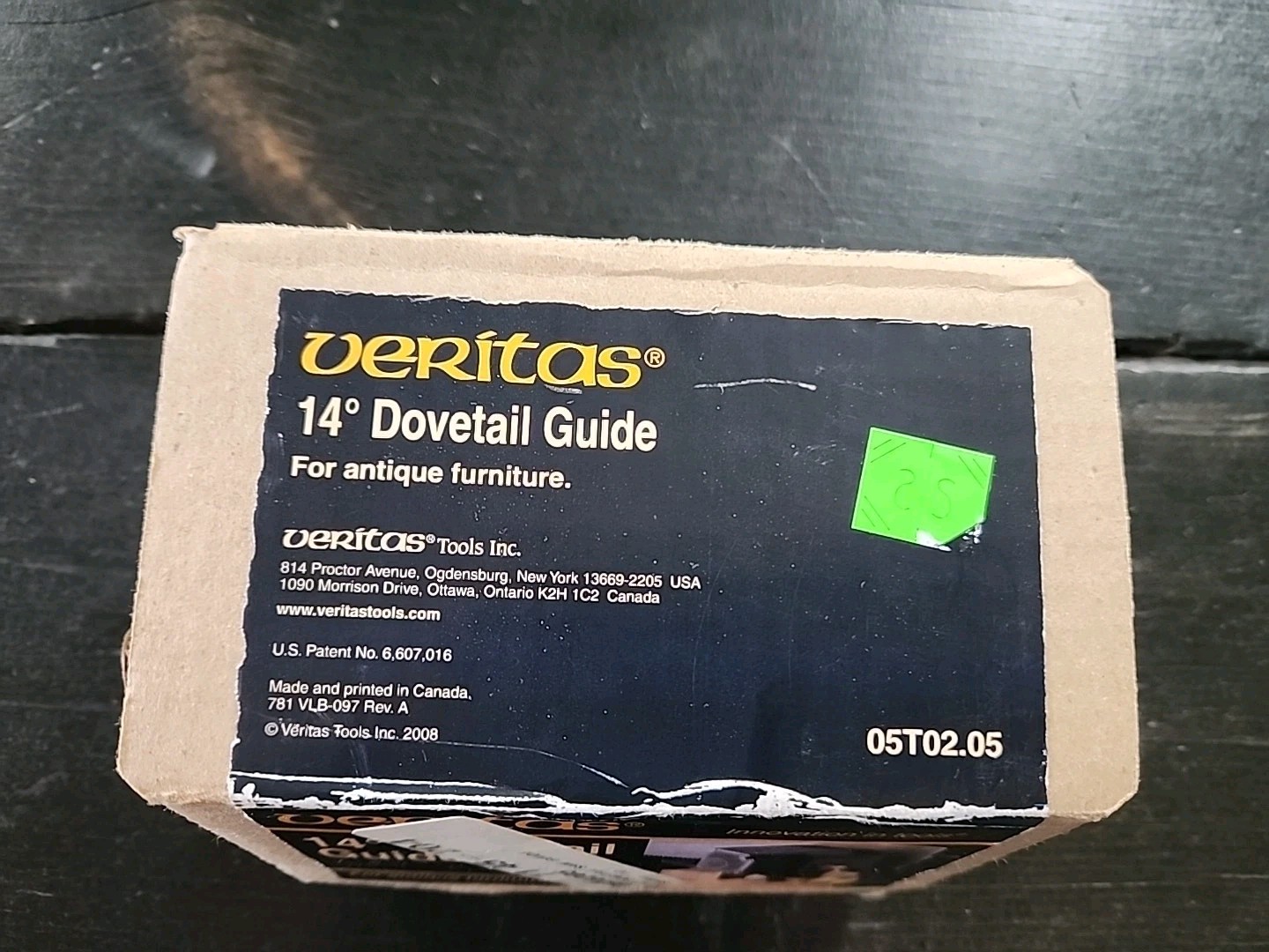 Veritas 14° Dovetail Saw Guide. Model 05T02.05