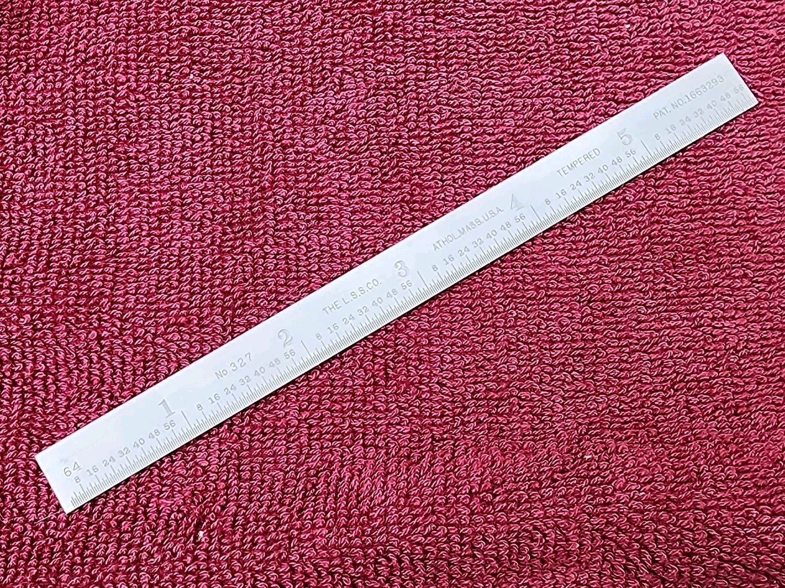 Vintage No.327 Starrett 6″ Satin Finish Flexible Rule