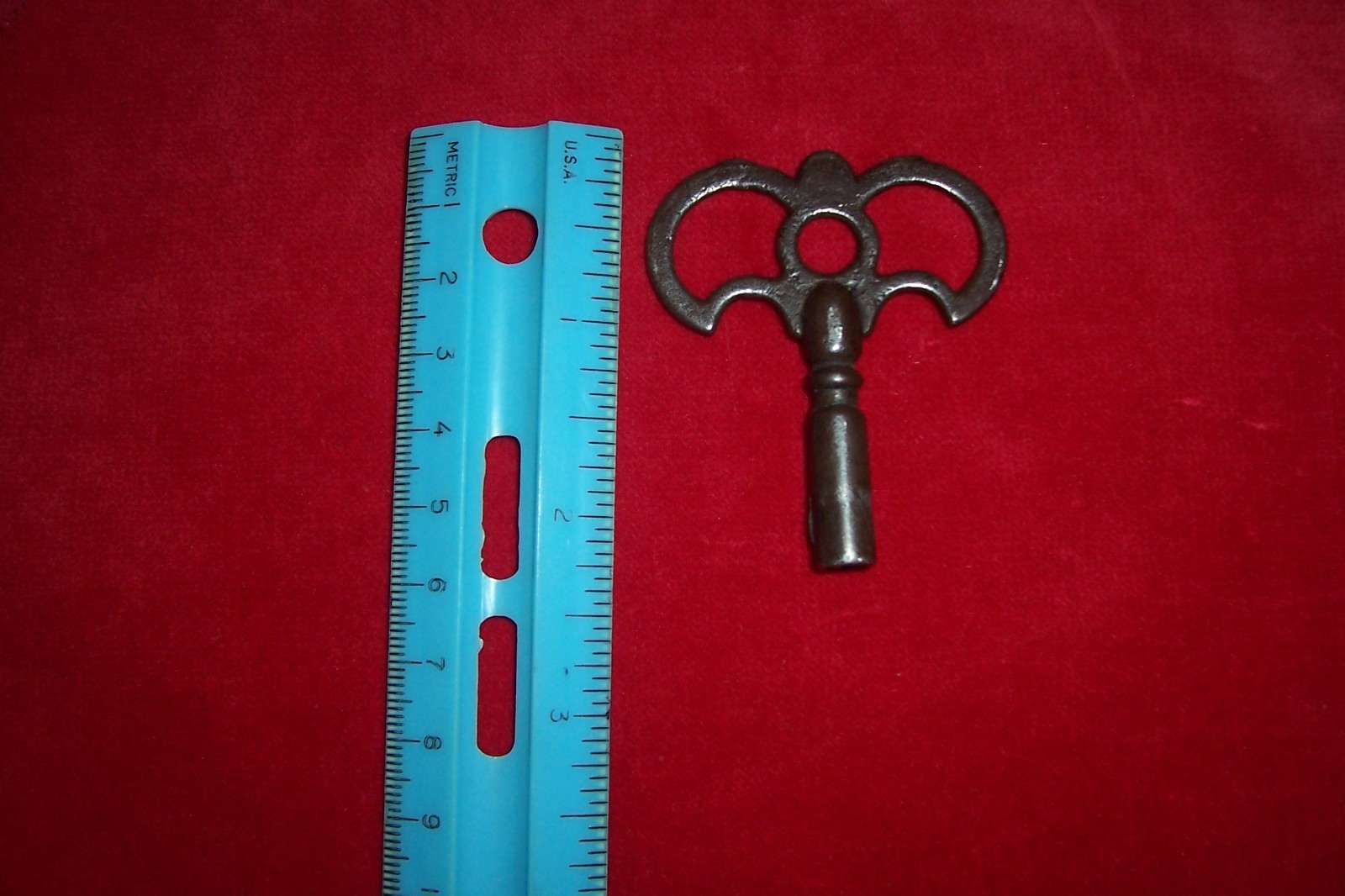Vintage Ornate Antique Clock Winding? Metal Key