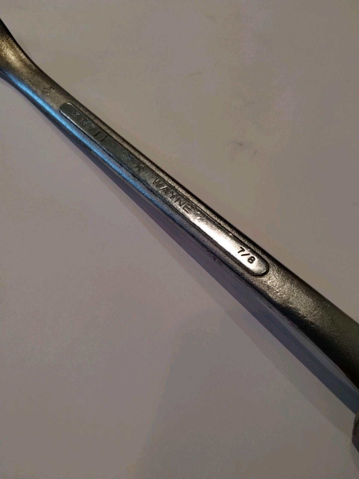 S-K Wayne 13/16″ and 7/8″ Boxed End Wrench B-2628, 12-point – 12″ Total Length