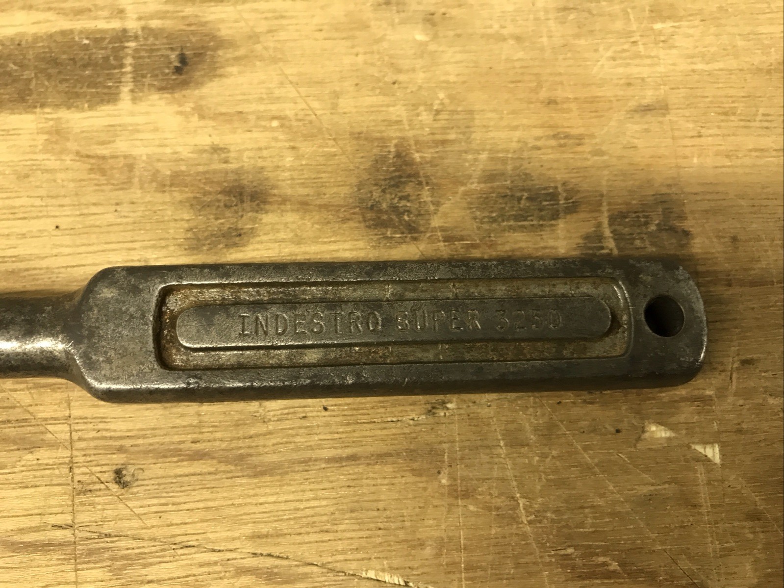 Neat Vintage Indestro Super Forged USA Ratchet #3250 1/2” Drive Reversible