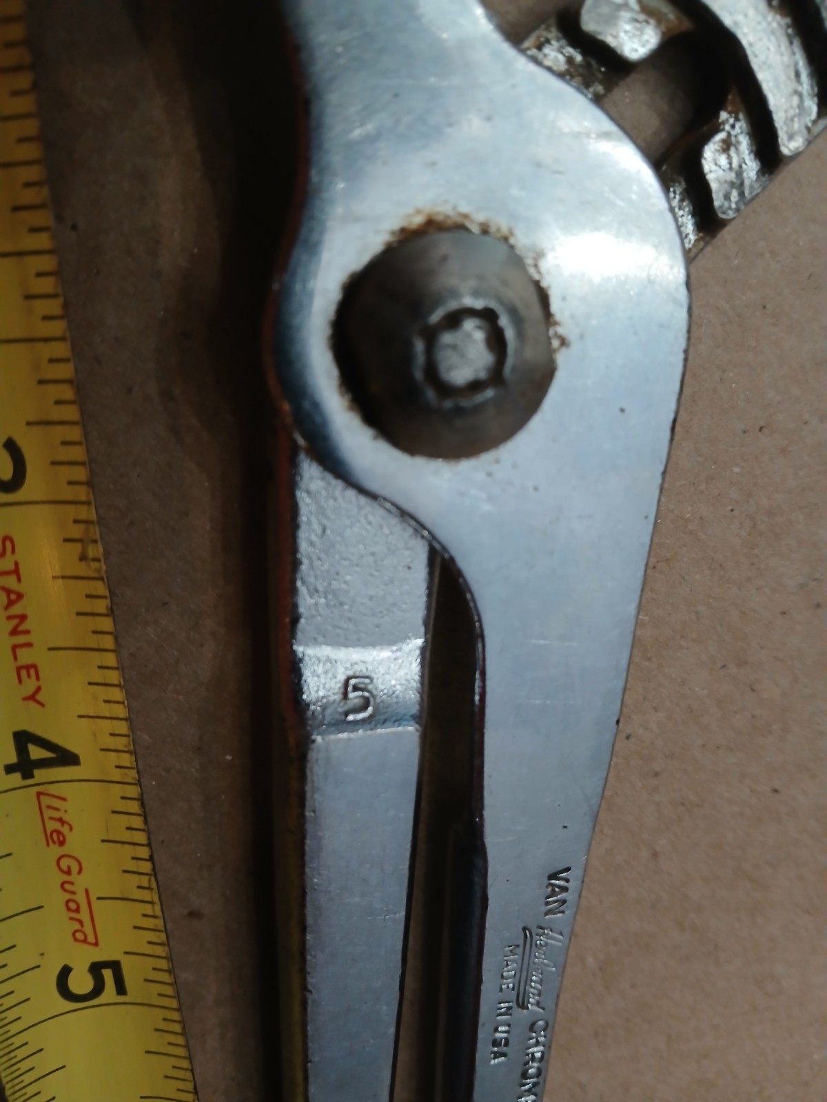 VINTAGE HERBRAND ADJUSTABLE PLIERS #41-10 VAN CHROME MADE IN USA PATENTED