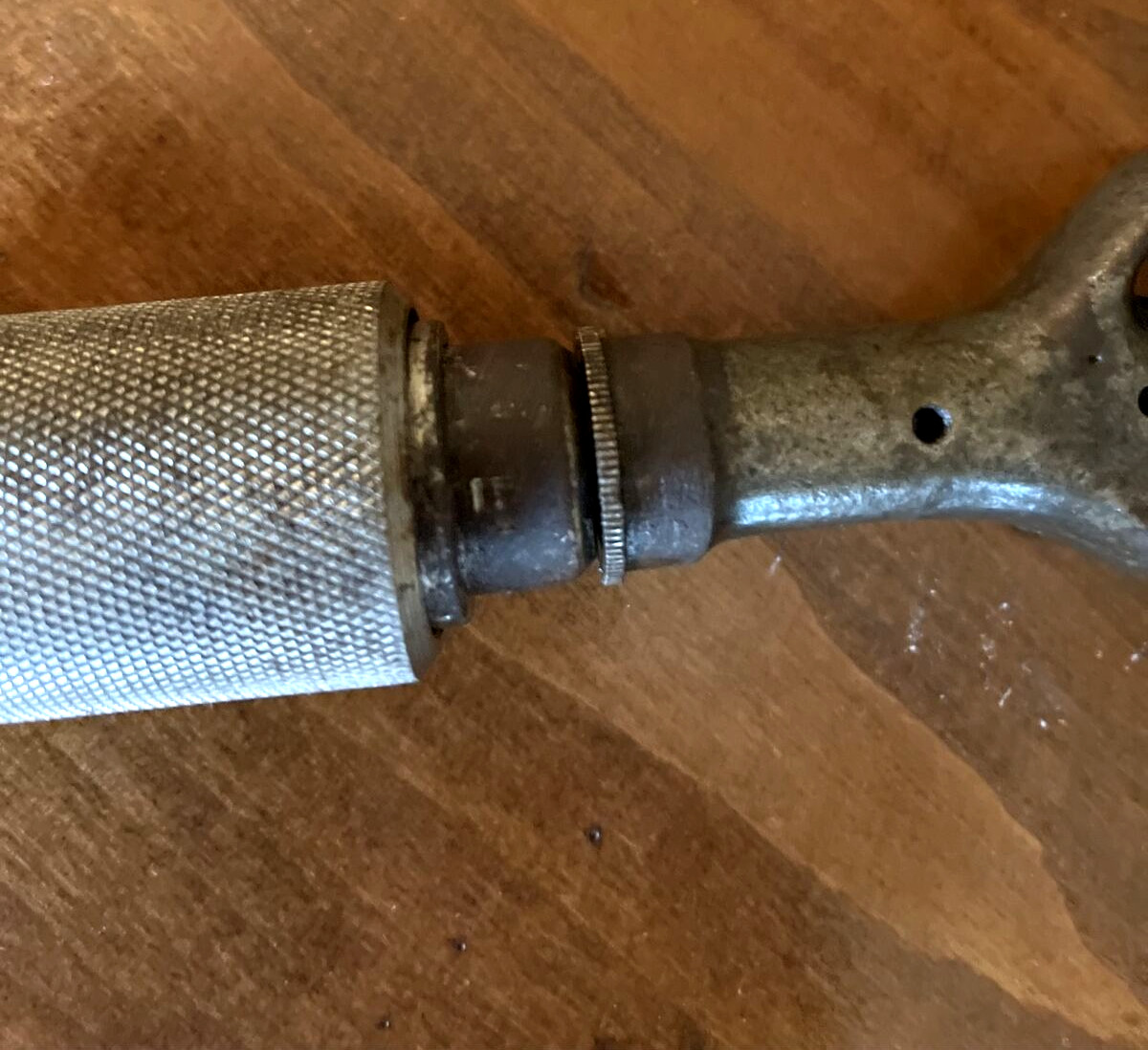 Antique Tool – OAK LEAF E250 – CORNER BRACE DRILL – Works! Rare & Collectable