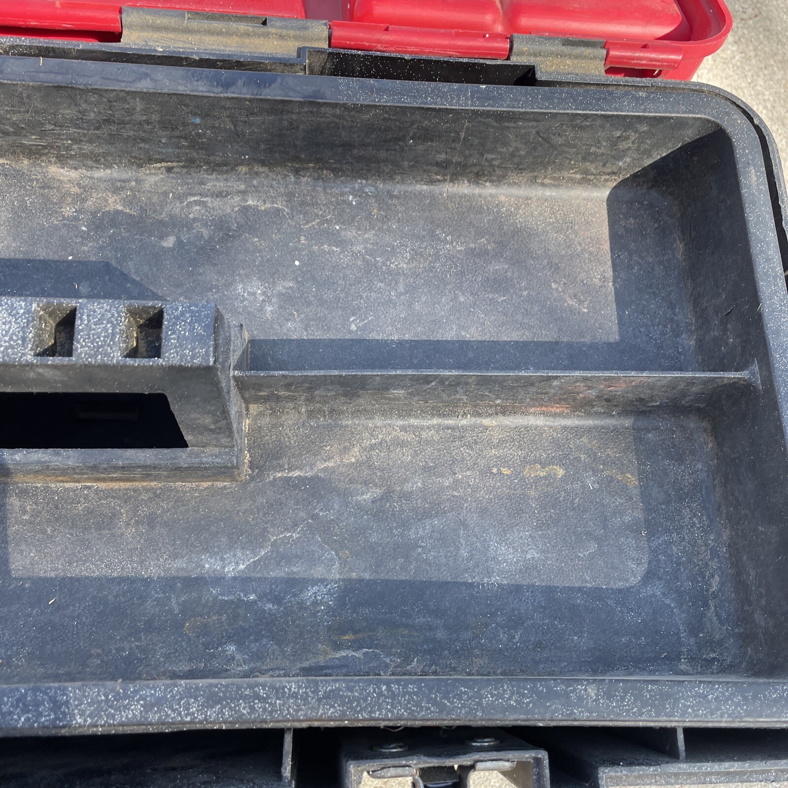 VINTAGE CRAFTSMAN HARD PLASTIC TOOL BOX 20” X 9-1/4” X 9” MODEL 959320