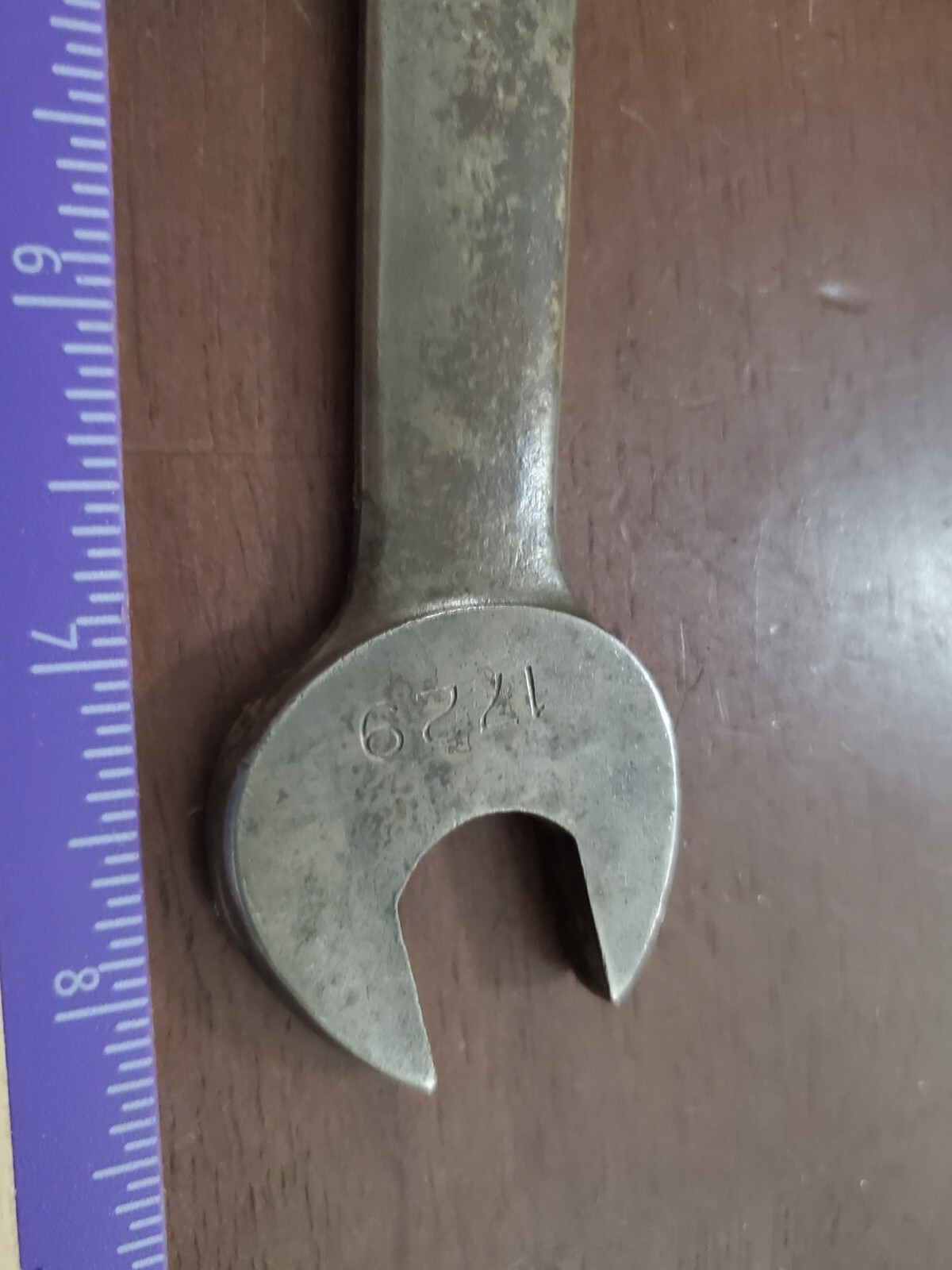 Vintage Duro Chrome 5/8″ X 3/4″ Open End Wrench 1729 USA
