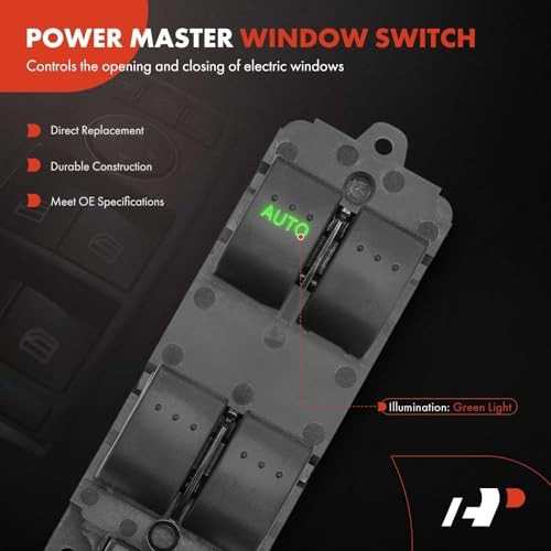 Master Power Window Switch Compatible with Mazda 3 2004-2009, 3 Sport 2009,