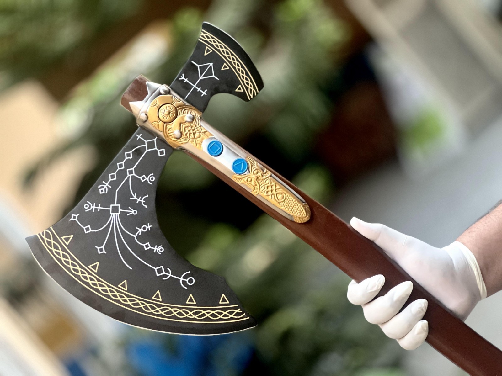 40″ Handmade Kratos Axe, Leviathan Axe,God of War, Viking Axe,Cosplay Axe,VBA-26