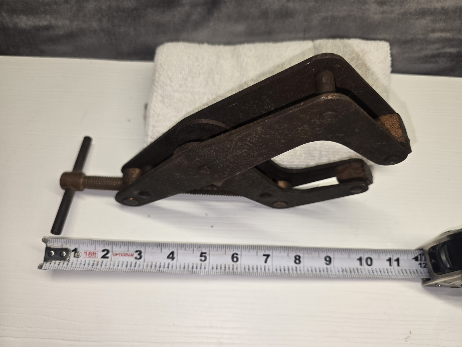 Vintage Heavy Duty Machinist Copper Screw Clamp Welding Fabrication Tool 11″