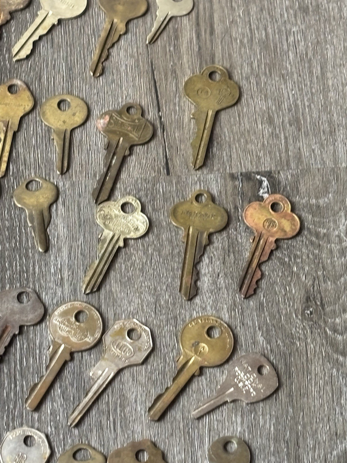 Lot Of 75 Vintage Keys Various Makes/ Types